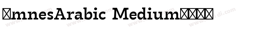 0mnesArabic Medium字体转换